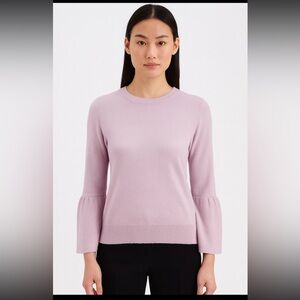REPEAT Cashmere Blend Sweater Woman Small Pink Bell Sleeves Coquette Soft Girl